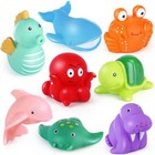 Baby Bath Toys For Toddler Infant  No Hole Mold Free Sea Animal Baby Bath Tub To