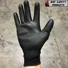 144 Pairs Liberty Flx Work Glove Black Pu Polyurethane Palm 4638bk