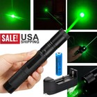 9900 Miles Rechargeable Amazing Green Laser Pointer Pen Light Visible Beam Lazer