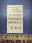 Rare Antique Sovereign Cigarettes Fish Series Butterfish Tobacco Trading Card   