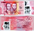 Jamaica 50-1000 Dollars 4 Pieces Set  2022  P-96-99  Unc  Commemorative  Polymer