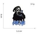 Scream Horror Movie Ghost Face Mask Embroidered Iron On Patch For Diy