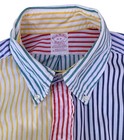 Brooks Brothers Makers Vintage 80s Ls Stripe  fun Shirt  Size 16-r  large  Usa