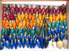 Huge 115  Lot Of Untested Vintage Christmas Light Bulbs Multi Sizes   Colors