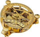 Handmade 4  Vintage Brass Marine Compass     Fully Functional Nautical Gift