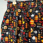 Uniformates Chef Pants M Bbq Grill Print Elastic Waist Drawstring Hospitality