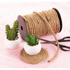 100 Feet Jute Rope For Crafts  6mm Thick Twine For Nautical Decor  brown 
