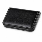 Pu Leather Business Card Holder Pocket Wallet Case With Magnetic Closure