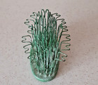 Vintage Blue Ribbon Flower Holder Frog Hairpin Metal Wire Oval Base Usa