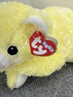 Ty Baby Yellow Kuddlekitty 12  Cat Plush Stuffed Animal Rattle With Tag