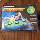 Nib Gladiator Victory 1 Rider Towable Tube 57 In Diameter Pvc nylon W  Tow Rope