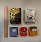 Lot Of 5 Pipe Tobacco Tins  All Empty  Vintage And Recent  Good Condition