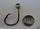 40 Ringed Circle Hooks 4x Strong Size 6 0 Black Nickel    40 Fishing Hooks