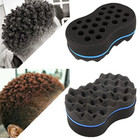 Wave Barber Hair Brush Sponge Double-side Twist Curl Dreads Afro Coil Locs Comb