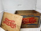 Vtg  Wood Pepsi Cola Wooden Crate Bottle Cap Checker Board Lid Soda Advertisment