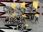 Vintage Southwestern Sandcast Navajo Concho Butterfly Sterling Silver