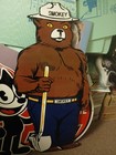 Vintage Smokey Bear Porcelain Sign Old 48  Us Forest Service National Park Fires