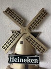 Vintage Heineken Windmill Digital Electric Clock Sign Breweriana 17  High D25