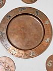 Vtg 267 Taxco Mexico victoria Ana Nunez Brilanti plate coasters copper silver