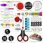 229pcs Portable Sewing Kit Scissor Thread Needle Storage Sew Set With Box