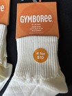 New 2 Pair 2006 Gymboree Baby Girl 12 24 Mo Snow Blossom Ankle Cuff Socks Ivory