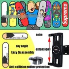 1 Pc Wall-mounted 360   Rotating Skateboard Storage Rack With Rubber Protection