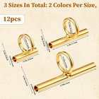 12pcs Brooch To Pendant Converters  3 Size Pin To Pendant Converter