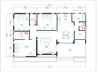 49x30 Feet House Plan 15x9 Meter With 3 Beds 3 Baths Shed Roof  a4 Hard Copy 