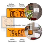 Indoor Outdoor Thermometer Wireless  500 Ft Outside Thermometer With Cold-res   