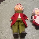 Vintage Lot Christmas Elf Pixie Euc Shelf Sitter Japan Mrs Claus  Felt Antique