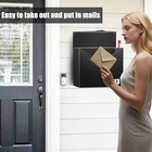 Large Capacity Wall Mount Mailbox With Outgoing Mail Flag  14 2   x10 4  822
