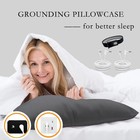 Grounding 10  Silver Fiber Conductive Pillowcase - Sleep Better Reduce Stress