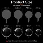 40pcs Clear Reusable Bobo Bubble Balloons Latex Free For Birthday Wedding