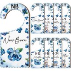 Baby Closet Dividers 8pcs  Blueberry Themed Wooden Double-sided Clothes Size 