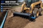 72  Skid Steer Hydraulic Backfill Scraper Attachment Fits Bobcat Cat Case