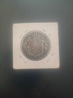 1919 Sterling Silver English Half Crown Coin King George Ww1 Great Toning Rare