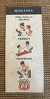 1964 Phillips 66 Road Map   Nebraska