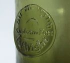 Antique Military Wine Bottle With Isle Of Wight Owners Seal Circa 1820