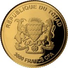 2025 Chad Lion  9999 Gold Proof Coin Big Cat African Fauna Big Five Wildlife Wwf