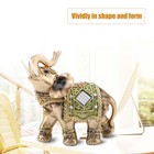 Feng Shui Green Elephant Statue Wealth Lucky Figurine Gift For Home Decoration