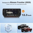 2025 Nissan Frontier 12 3  Screen Protector - Anti-scratch Tempered Glass Film 