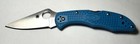 Spyderco Delica 4  Flat-ground Steel Blade c11fpbl New Open Box
