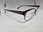 Versace Mod 1240 1397 53mm Metallic Purple Metal Eyeglasses  Italy