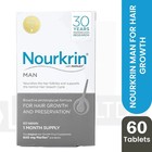 3 X Nourkrin Man For Hair Growth 60 Tablets- Free Shipping