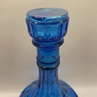 Vintage Blue Empolii Italian Glass Decanter Spirits Bottle Mcm Barware Retro 60s