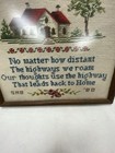 Vintage Framed Needlework Sampler - 15 1 2 X 13