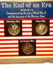  vintage U s   end Of An Era   1945  Silver Mercury Dime Set Of  3  Coins Nice  