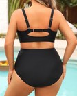 Women s Plus Size Bikini Sets - High Waisted -piece Swimsuits With Tummy Cont   