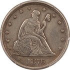 1876 Twenty Cent Piece - Pcgs Genuine Cleaned Au Detail  Decent Look  Tough Date