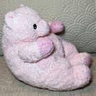 Vtg 2000 Ty Bearbaby 12    Plush Pink Pillow Pals Rattle Piggy Bear Baby Htf
